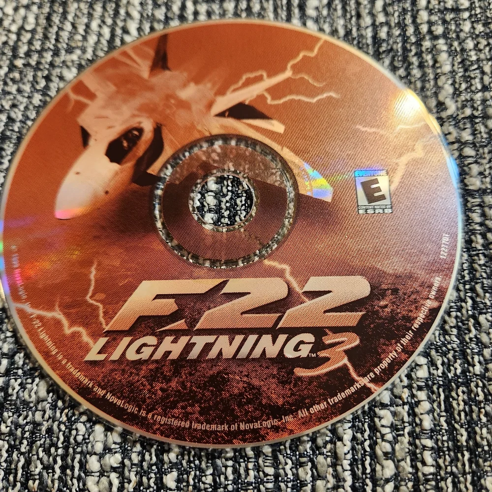 🔥 F-22 Lightning 3 PC Game Disc